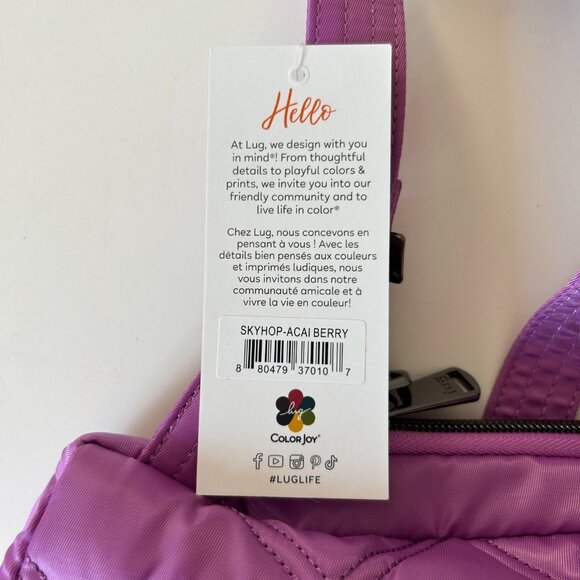 Lug Skyhop Convertible Backpack Acai Berry - Picture 11 of 11